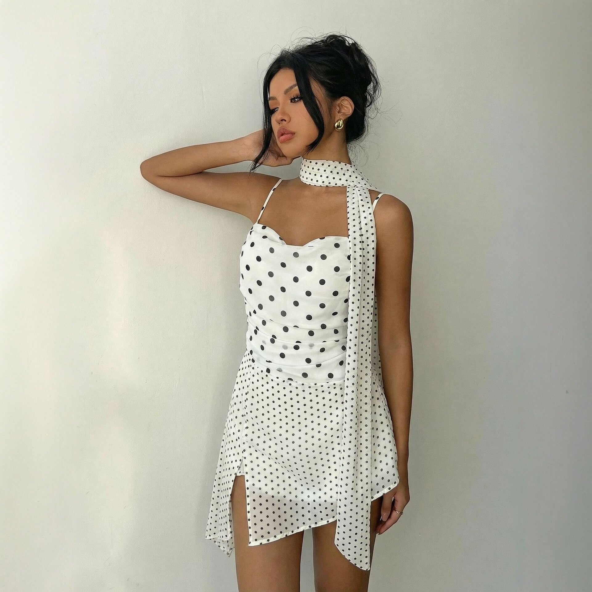 Robe nuisette a pois