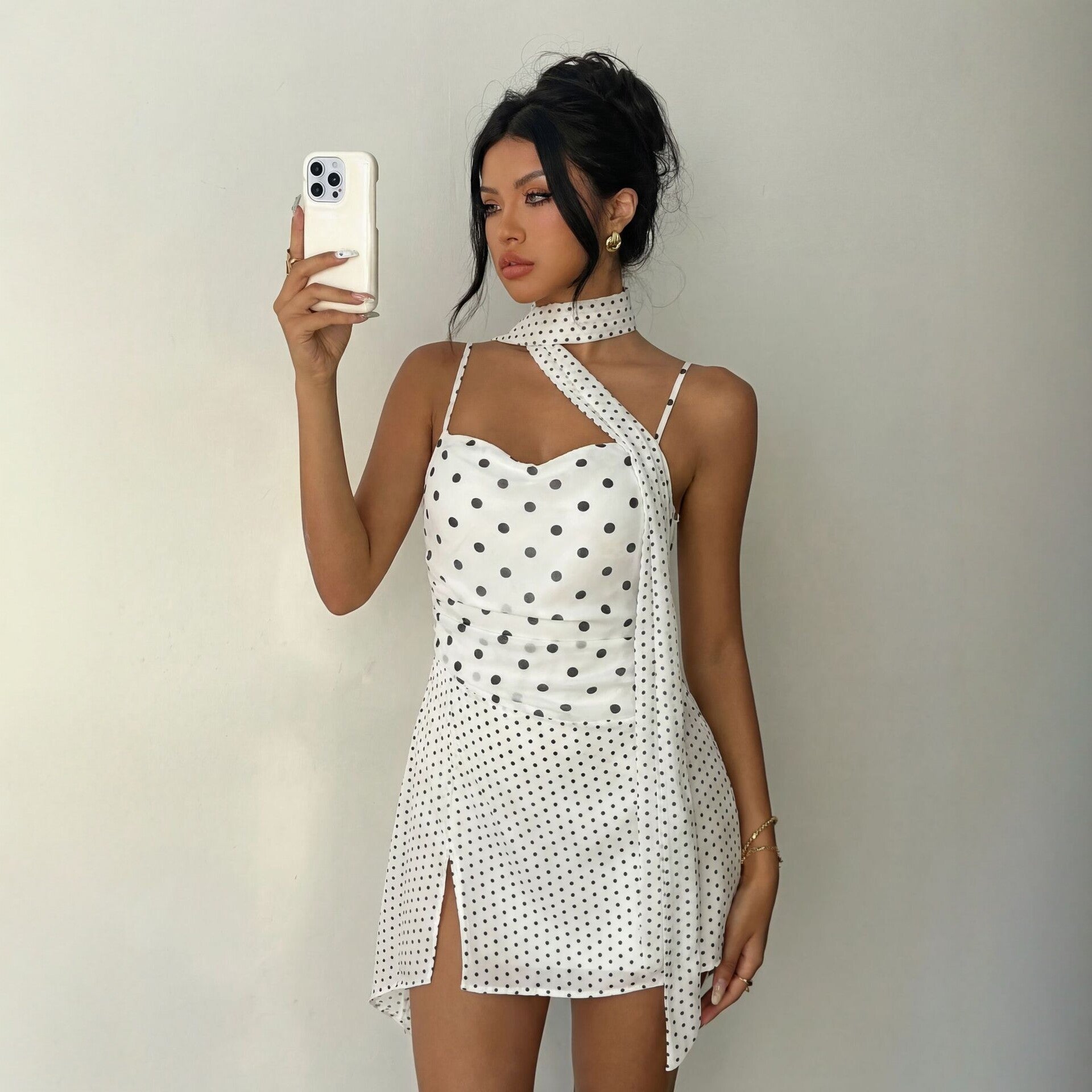Robe nuisette a pois